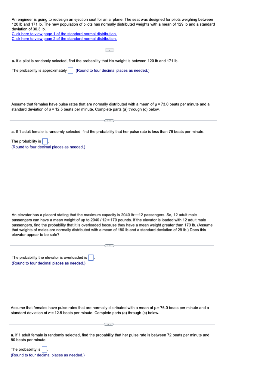 Solved An engineer is going to redesign an ejection seat for