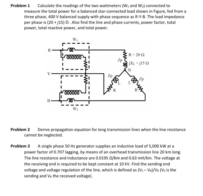 Solved Problem 1 Calculate the readings of the two | Chegg.com