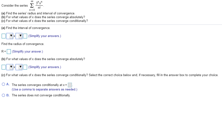 Solved Consider The Series (a) Find The Series' Radius And | Chegg.com