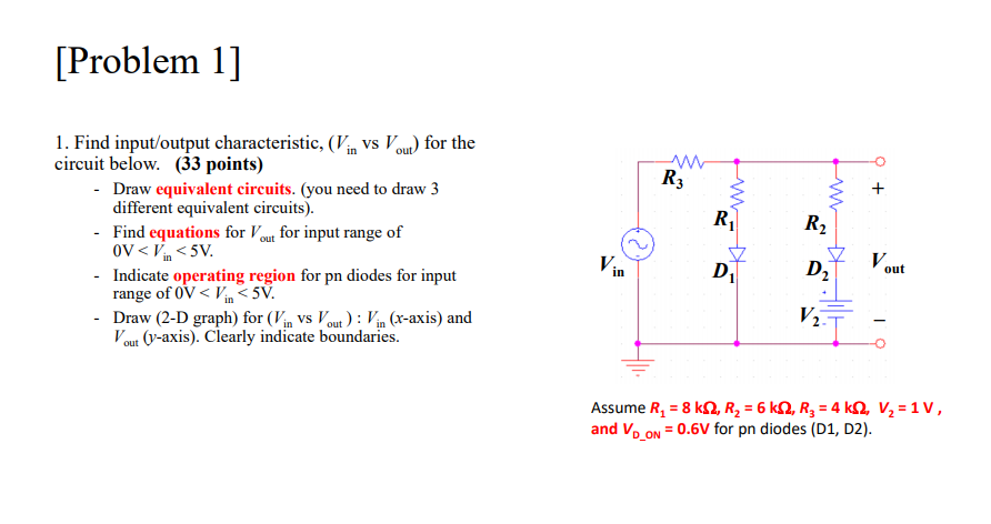 Solved Problem 1 R3 O W Ri R2 1 Find Input Output Ch Chegg Com