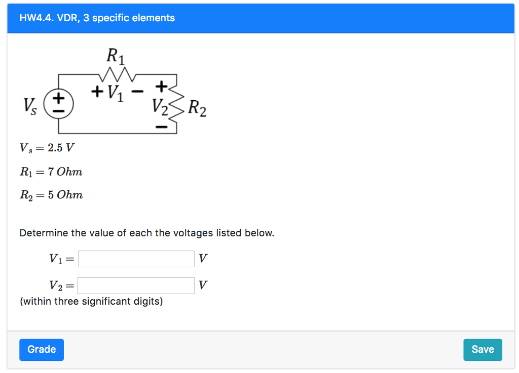 Solved HW4.7. Circuit Analysis, 5 element What are the | Chegg.com