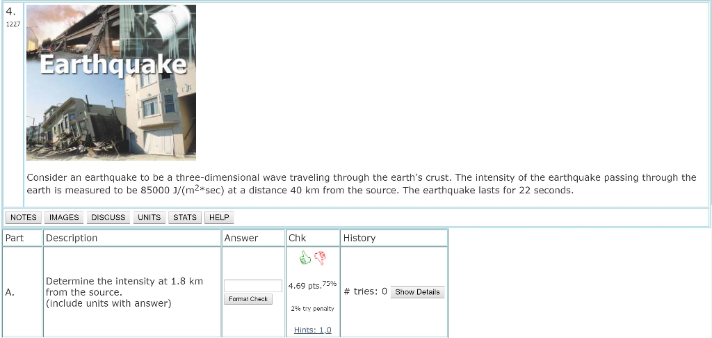 Solved Earthquake Consider an earthquake to be a | Chegg.com