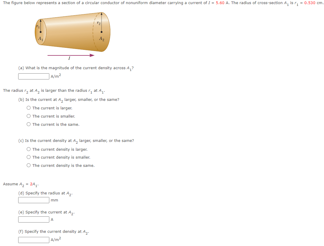 Solved The figure below represents a section of a circular | Chegg.com