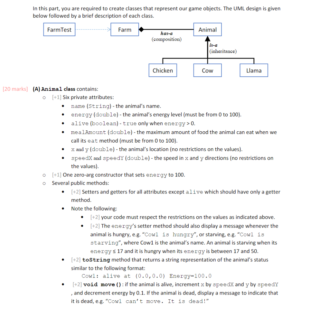 Solved In this part, you are required to create classes that | Chegg.com