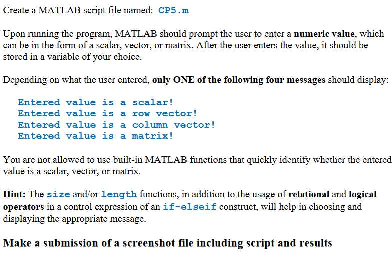 Solved Can I get some help on how to make a Matlab script