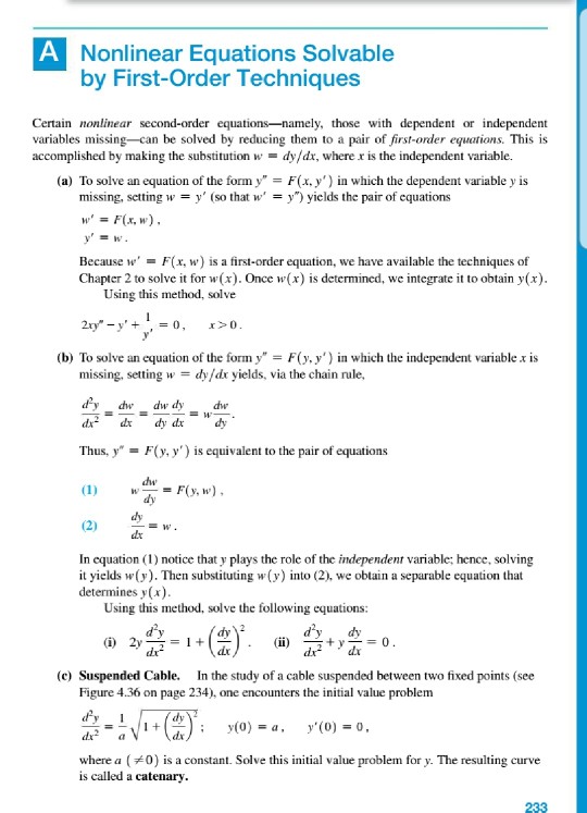 Solved Nonlinear Equations Solvable By First-Order | Chegg.com