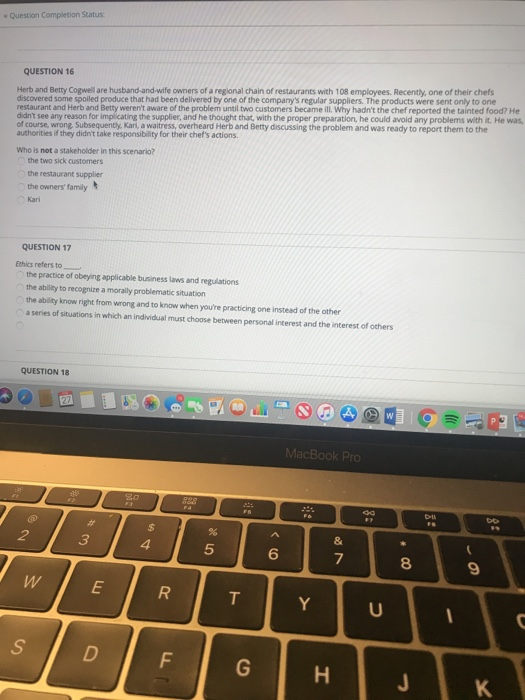 Solved e Question Completion Status QUESTION 16 Herb and | Chegg.com