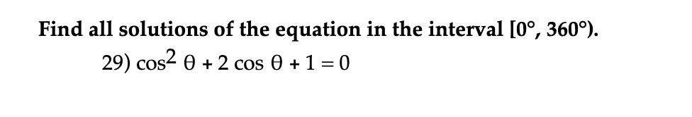 Solved Find All Solutions Of The Equation In The Interval | Chegg.com