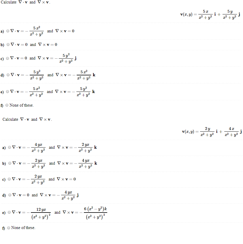 Solved Calculate V V And V 5 Y J 5 T V X Y I 512 And Chegg Com