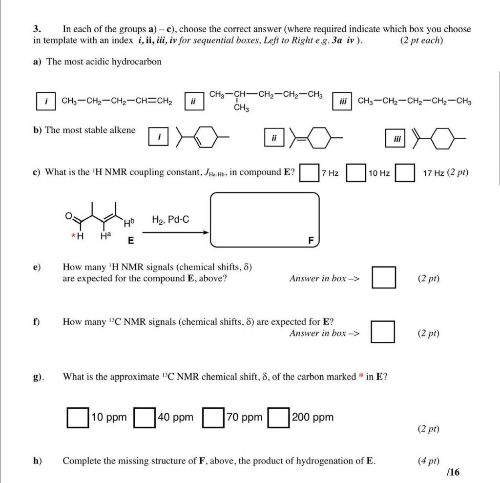 Solved 3. In Each Of The Groups A)-c), Choose The Correct 