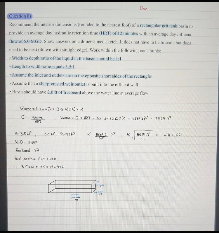 Solved Buoyancy: Recommend The Elevation To Set The Invert | Chegg.com