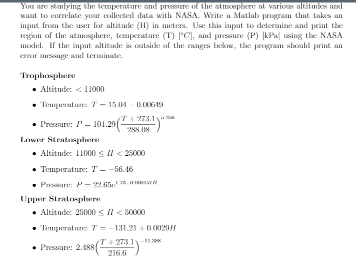 Solved You Are Studying The Temperature And Pressure Of The | Chegg.com