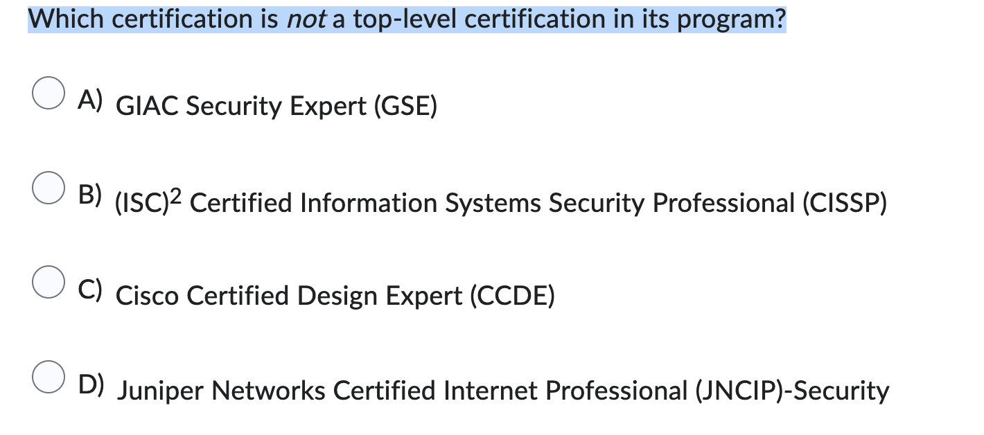 CISSP Quizfragen Und Antworten