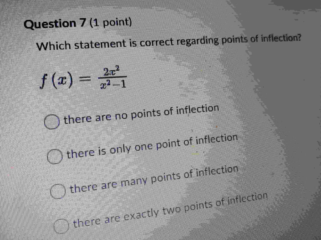 Solved Question 7 (1 point) Which statement is correct | Chegg.com