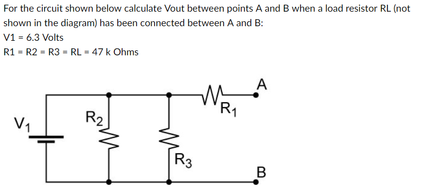 Solved For the circuit shown below calculate Vout between | Chegg.com