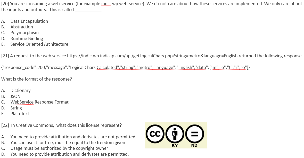 Solved [20] You are consuming a web service (for example