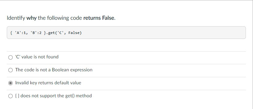 Solved Identify the output from the following code. | Chegg.com