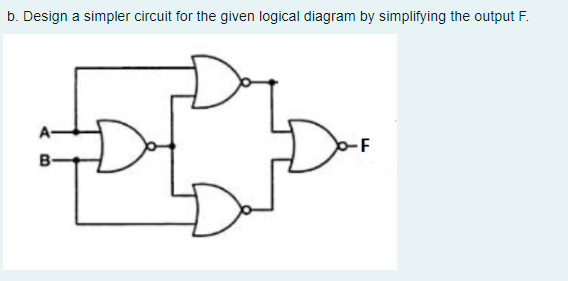 Solved B. Design A Simpler Circuit For The Given Logical | Chegg.com