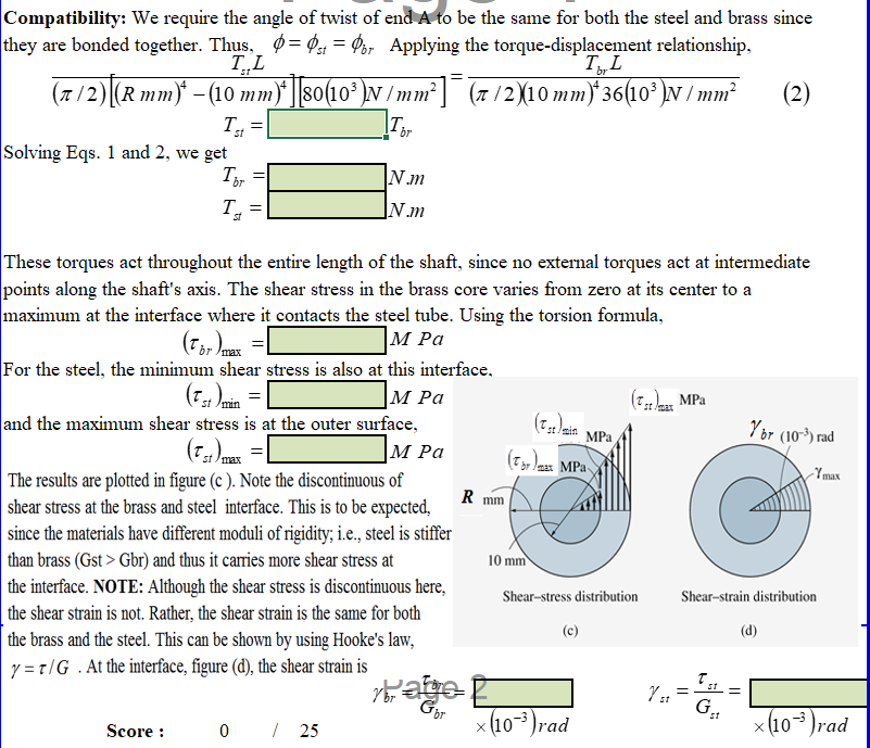 Solved Question 2: The Shaft Shown In FIGURE Q2 Is Made From | Chegg.com