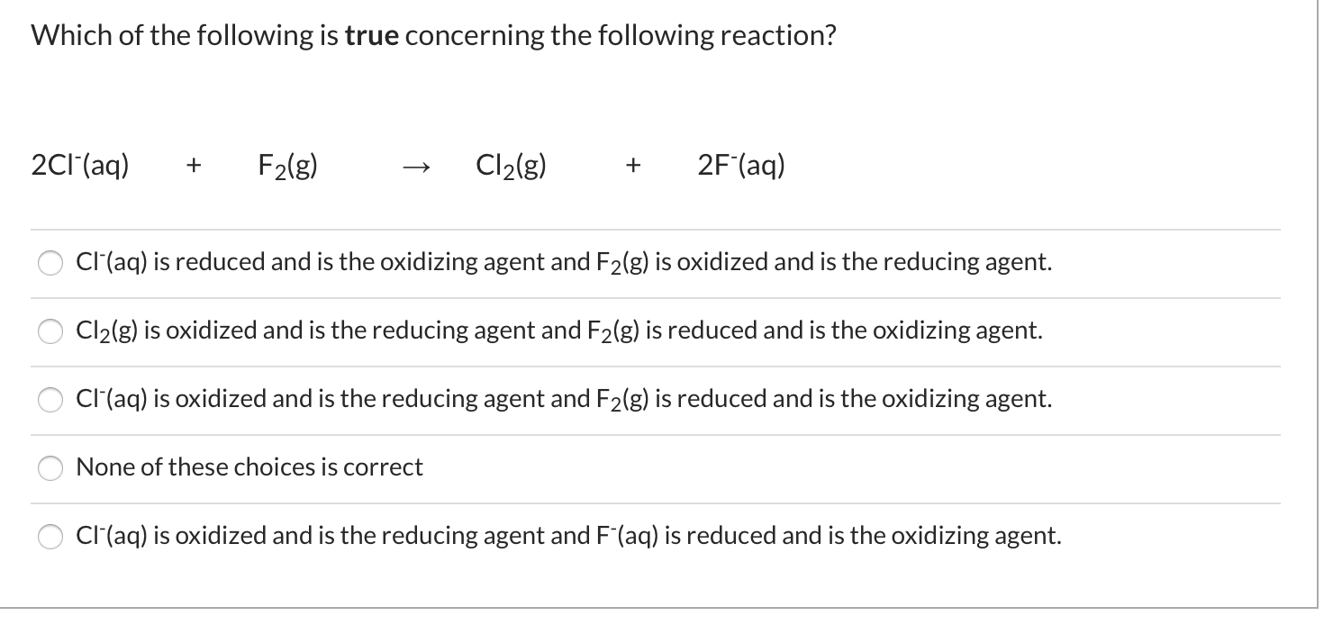 Solved Which of the following is true concerning the | Chegg.com