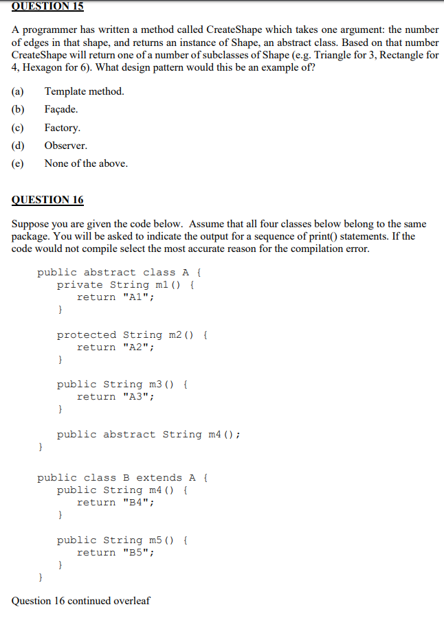 Solved QUESTION 1 Which Of The Following Is Not A Feature Of | Chegg.com