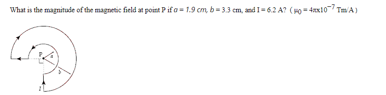 Solved What is the magnitude of the magnetic field at point | Chegg.com