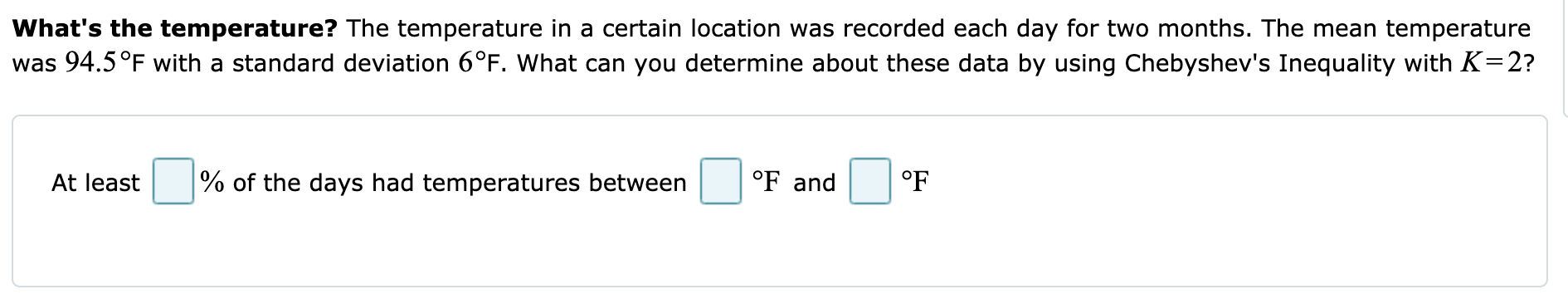 Solved What's the temperature? The temperature in a certain | Chegg.com