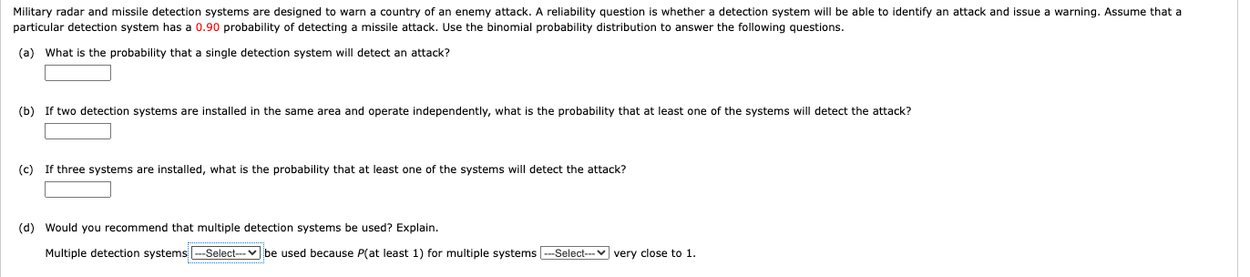Solved (a) What is the probability that a single detection | Chegg.com