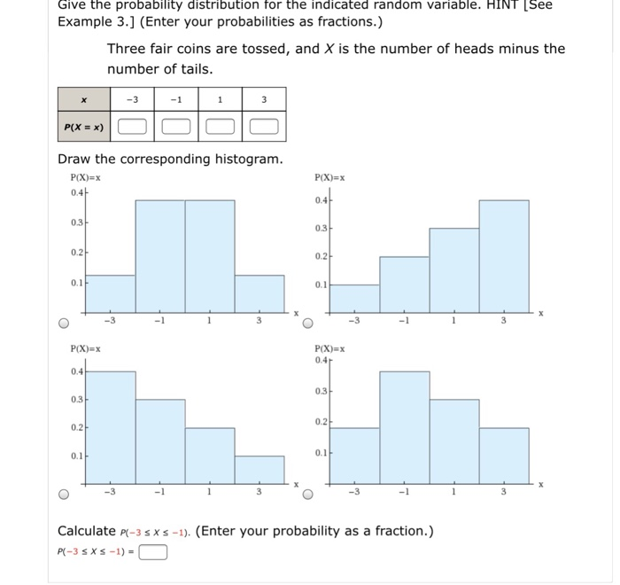 Solved Give the probability distribution for the indicated | Chegg.com