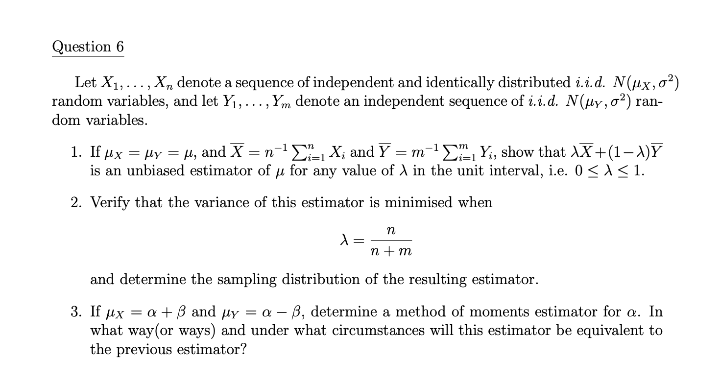 Solved Question 6 Let X1 Denote A Sequence Of In Chegg Com