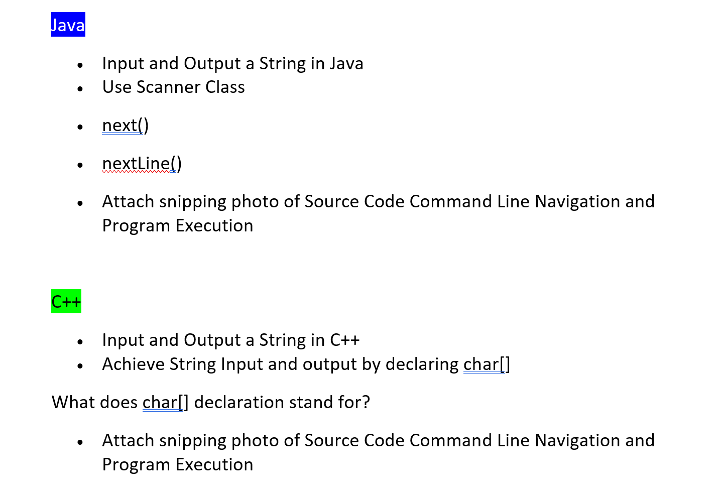 Solved Java . Input and Output a String in Java Use Scanner | Chegg.com
