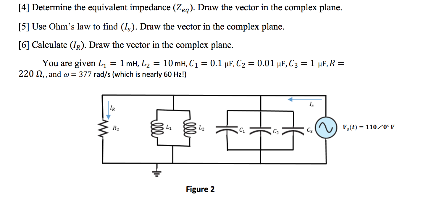 Solved [4] Determine the equivalent impedance (Zeq). Draw | Chegg.com