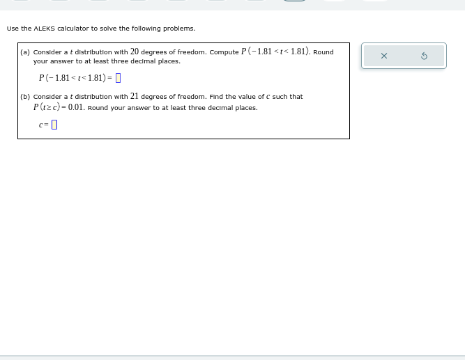 Solved Use the ALEKS calculator to solve the following | Chegg.com