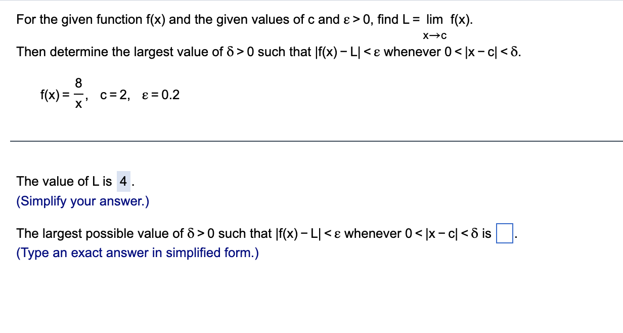 Solved For the given function f(x), the point c, and a | Chegg.com