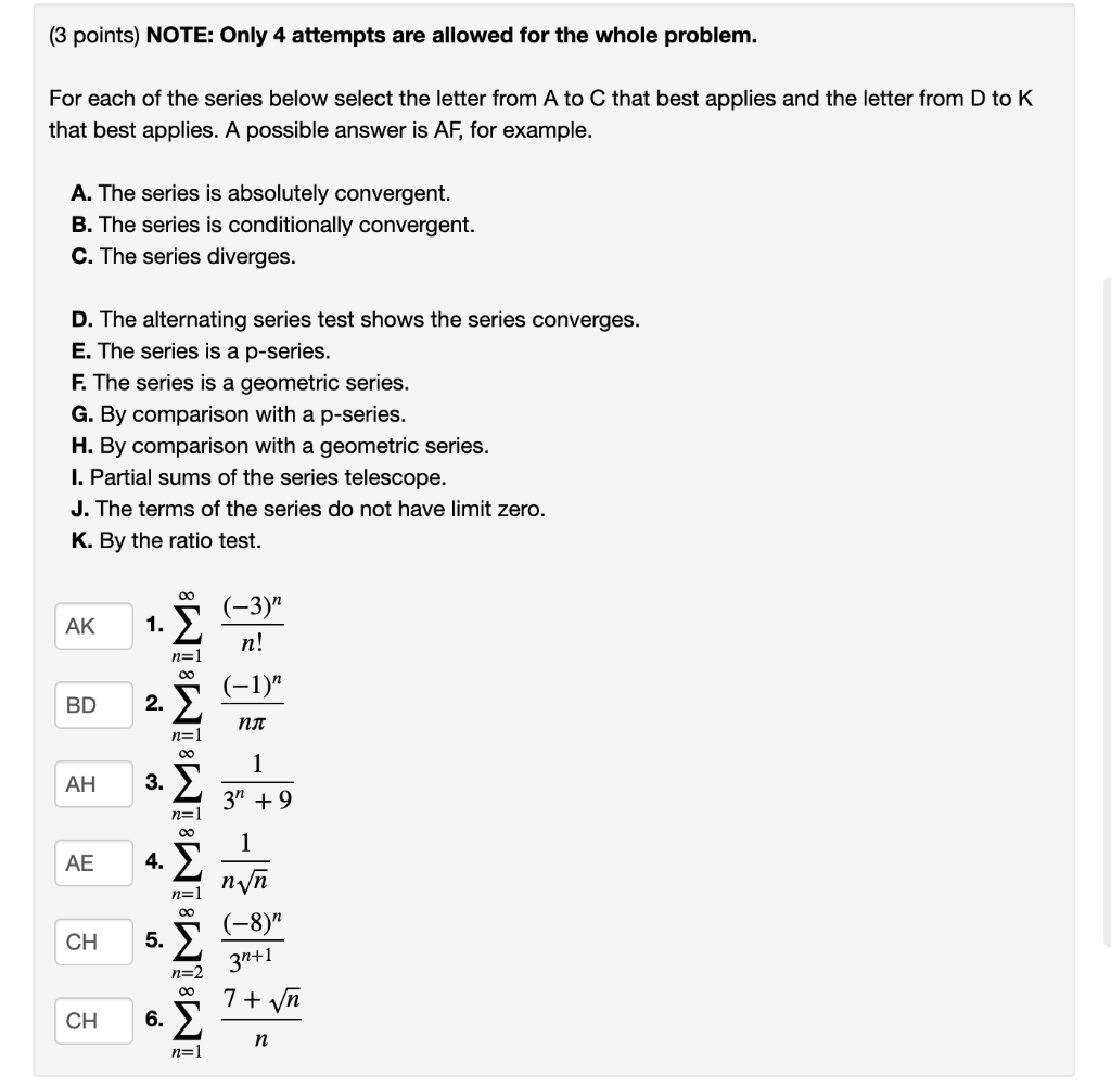 Solved ( 3 points) NOTE: Only 4 attempts are allowed for the | Chegg.com
