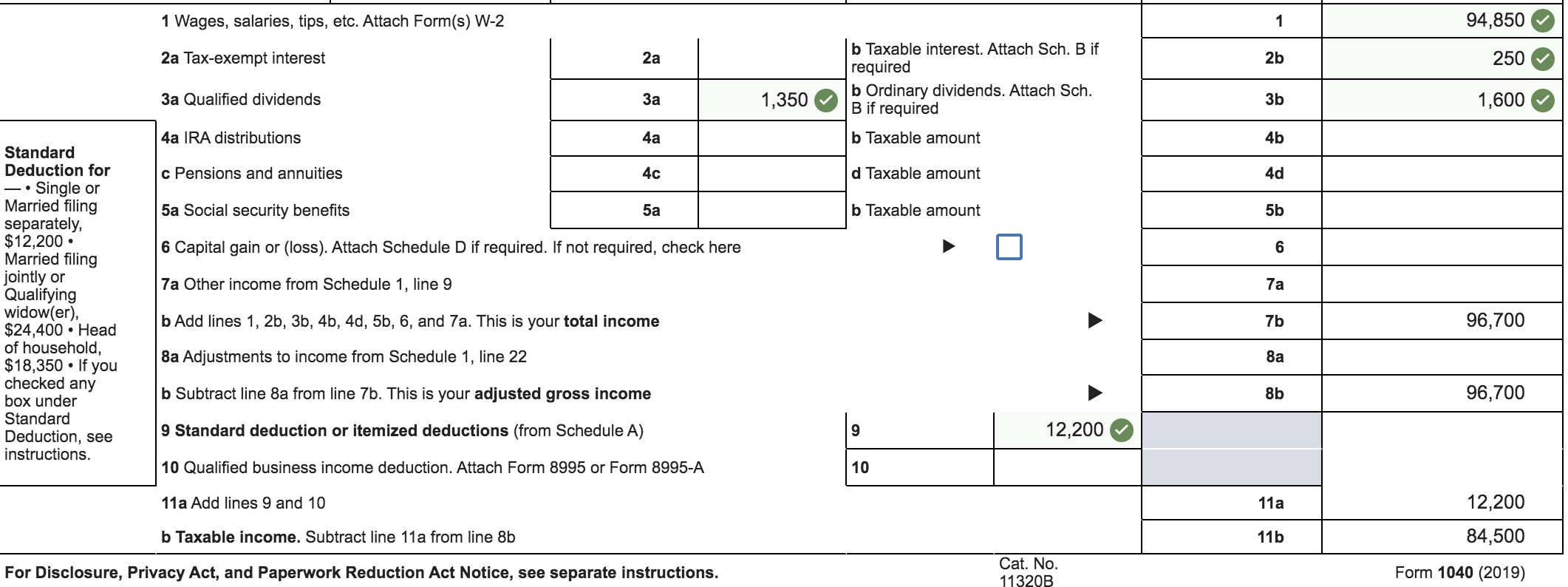 w2 adjusted gross income deductions