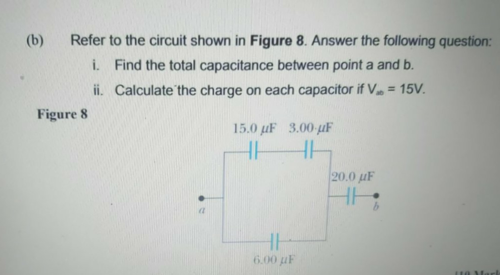 Solved (b) Refer to the circuit shown in Figure 8. Answer | Chegg.com