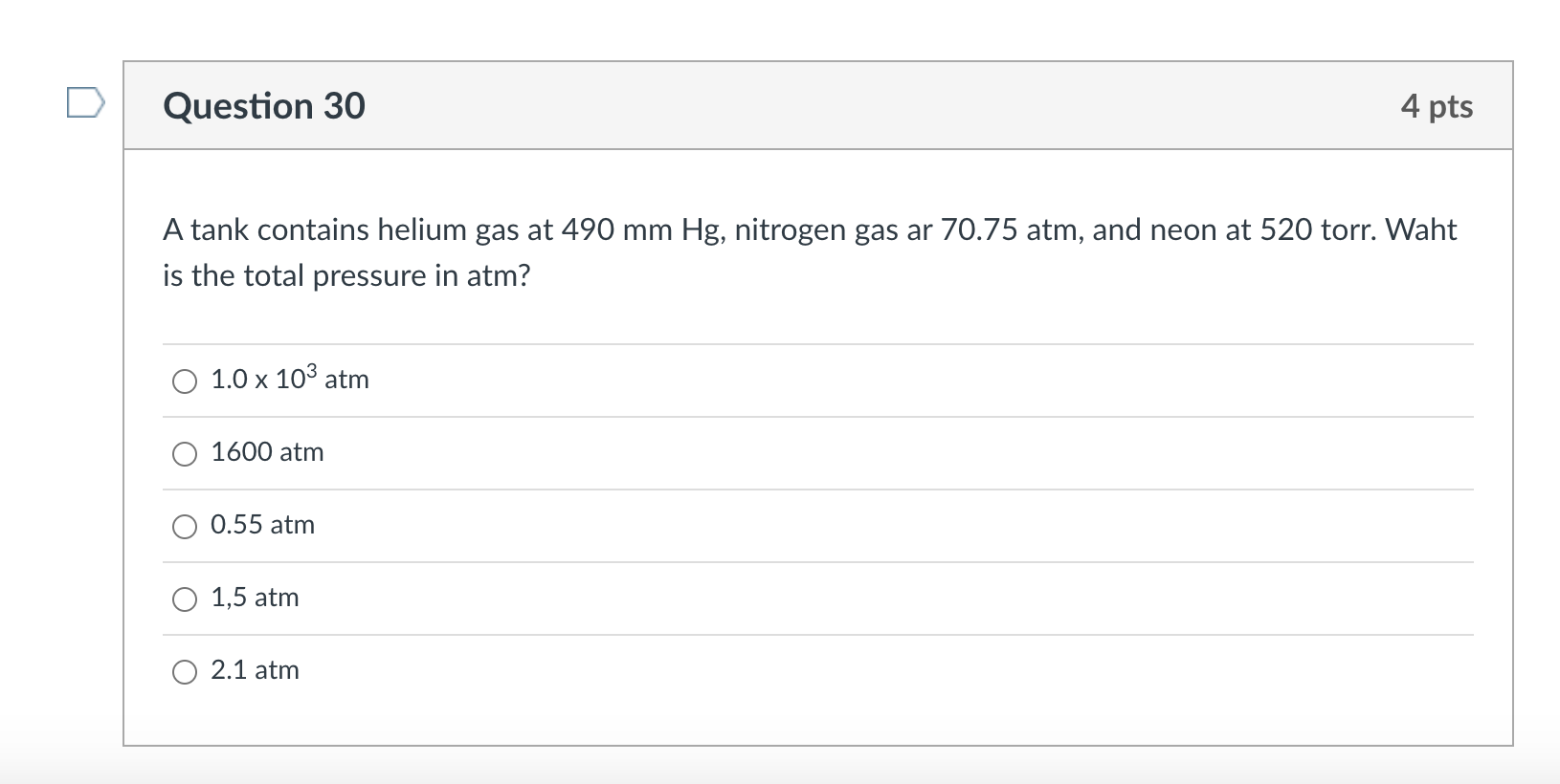 Solved A tank contains helium gas at 490 mmHg, nitrogen gas