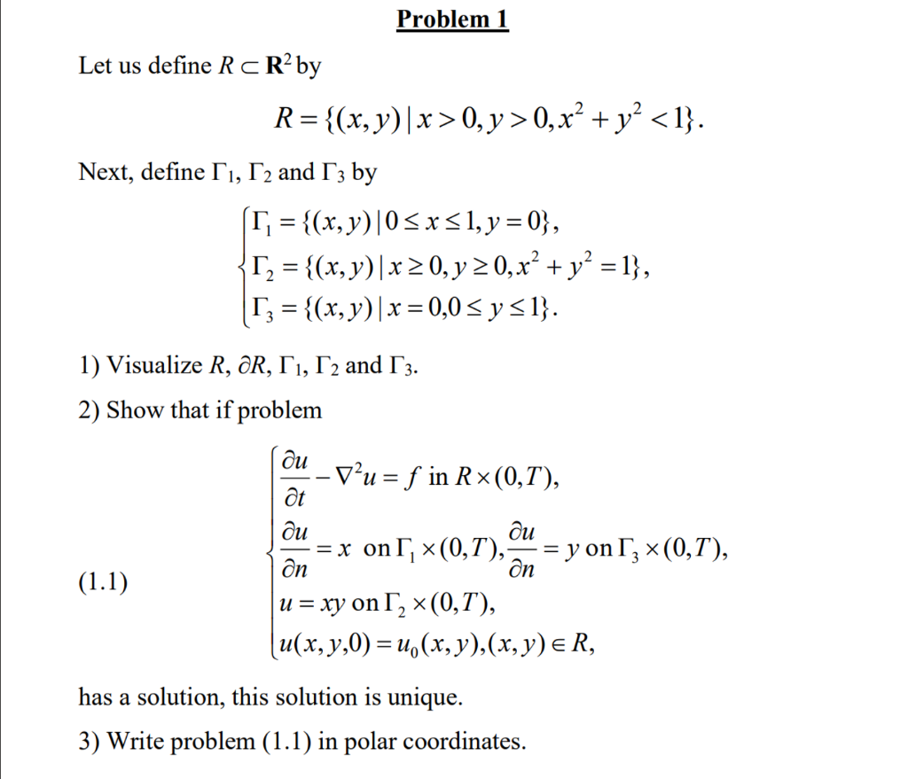 Solved Problem 1 Let Us Define R Cr By R X Y X 0 Y Chegg Com