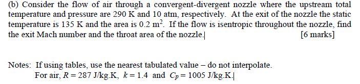 Solved (b) Consider the flow of air through a | Chegg.com