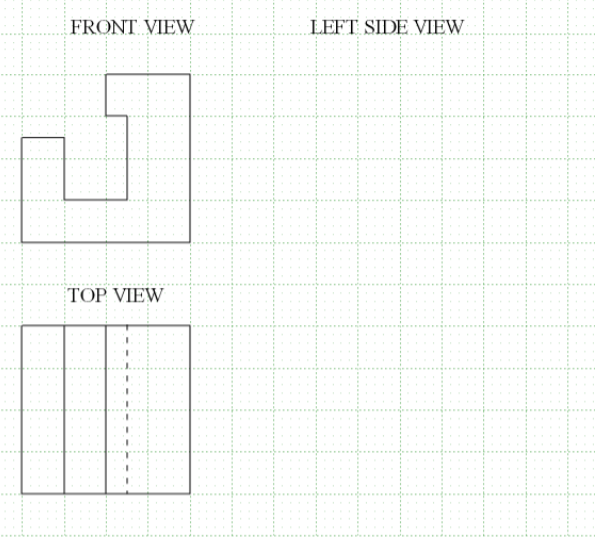 Solved In the figures below, the third view of the | Chegg.com