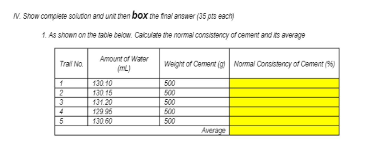 Solved N. Show complete solution and unit then box the final | Chegg.com