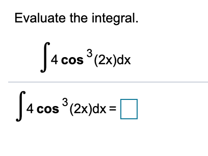 ∫ x 2 cos 4x dx