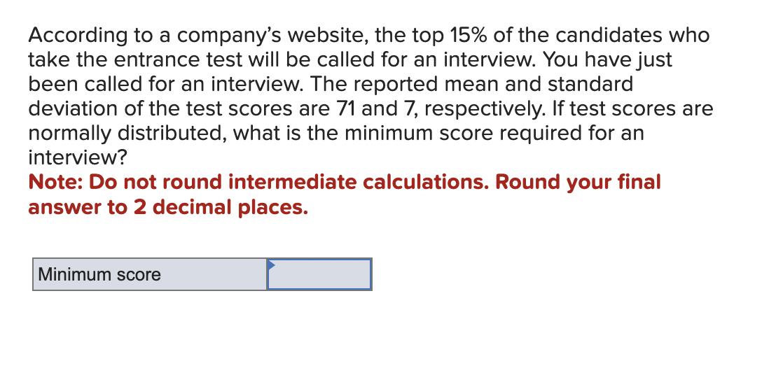 Solved According to a company's website, the top 15 of the