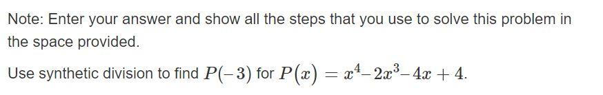 Solved Note: Enter your answer and show all the steps that | Chegg.com