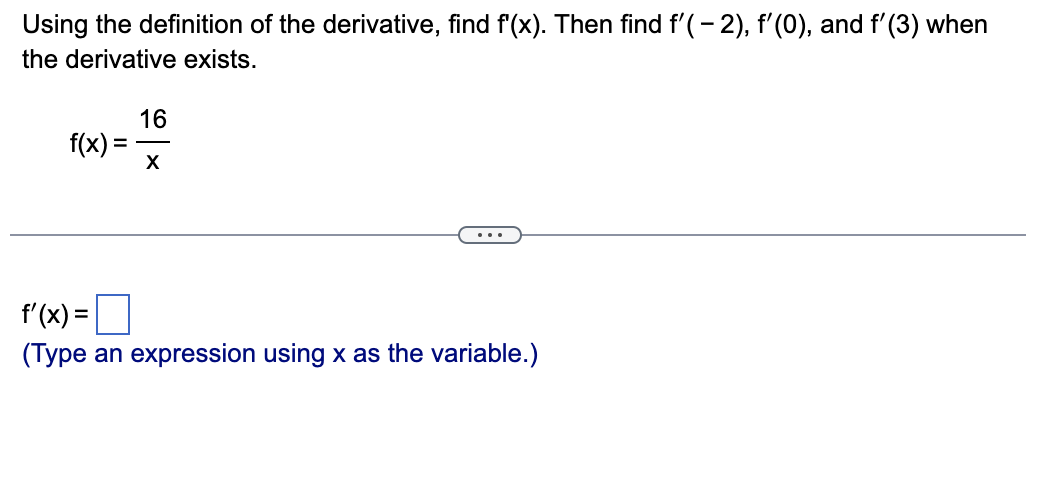 Solved Using The Definition Of The Derivative Find F X