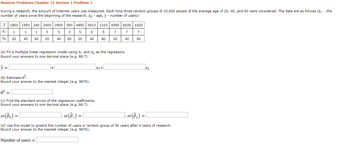 Solved Reserve Problems Chapter 12 Section 1 Problem 1 Du Chegg Com