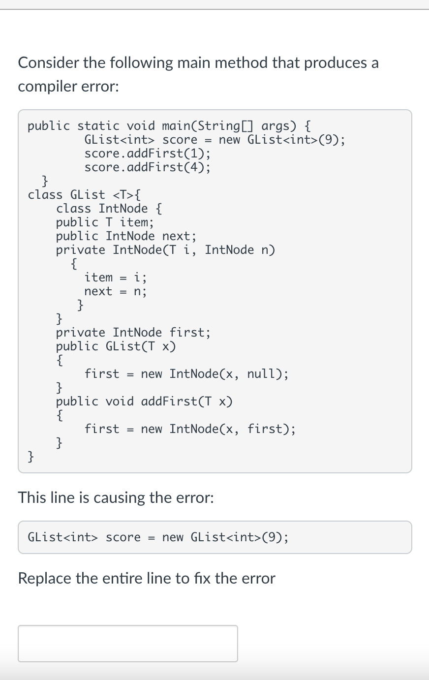 Solved Question 19 3 pts Consider the following class. class | Chegg.com