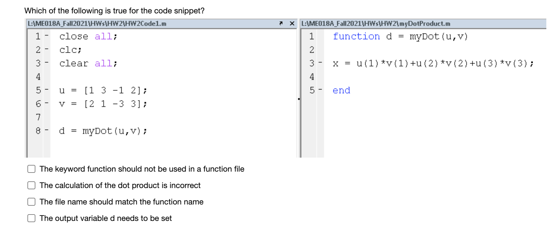 Solved = 28 2 Which lines of the following code snippet have | Chegg.com
