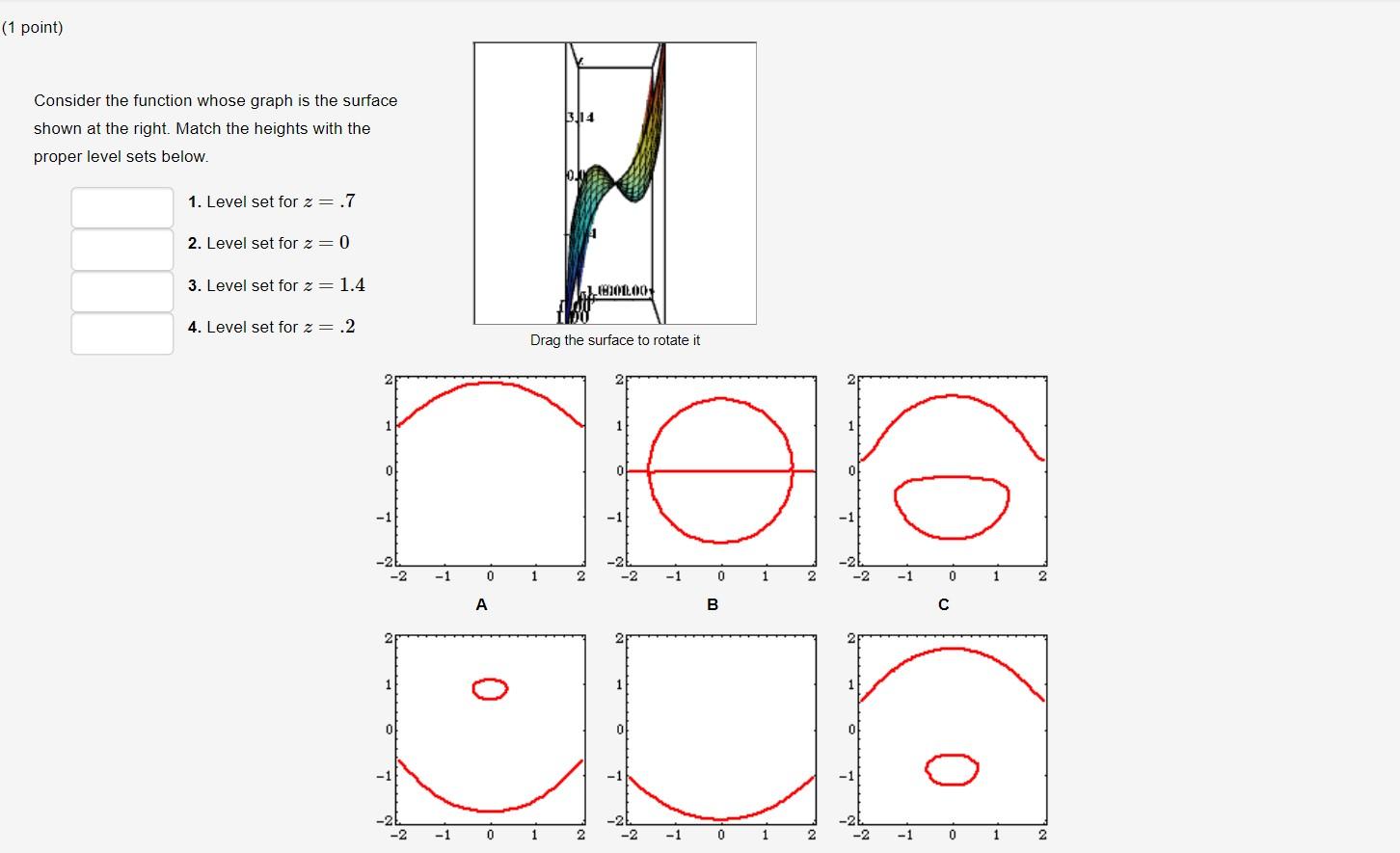 Solved (1 point) 3.14 Consider the function whose graph is | Chegg.com